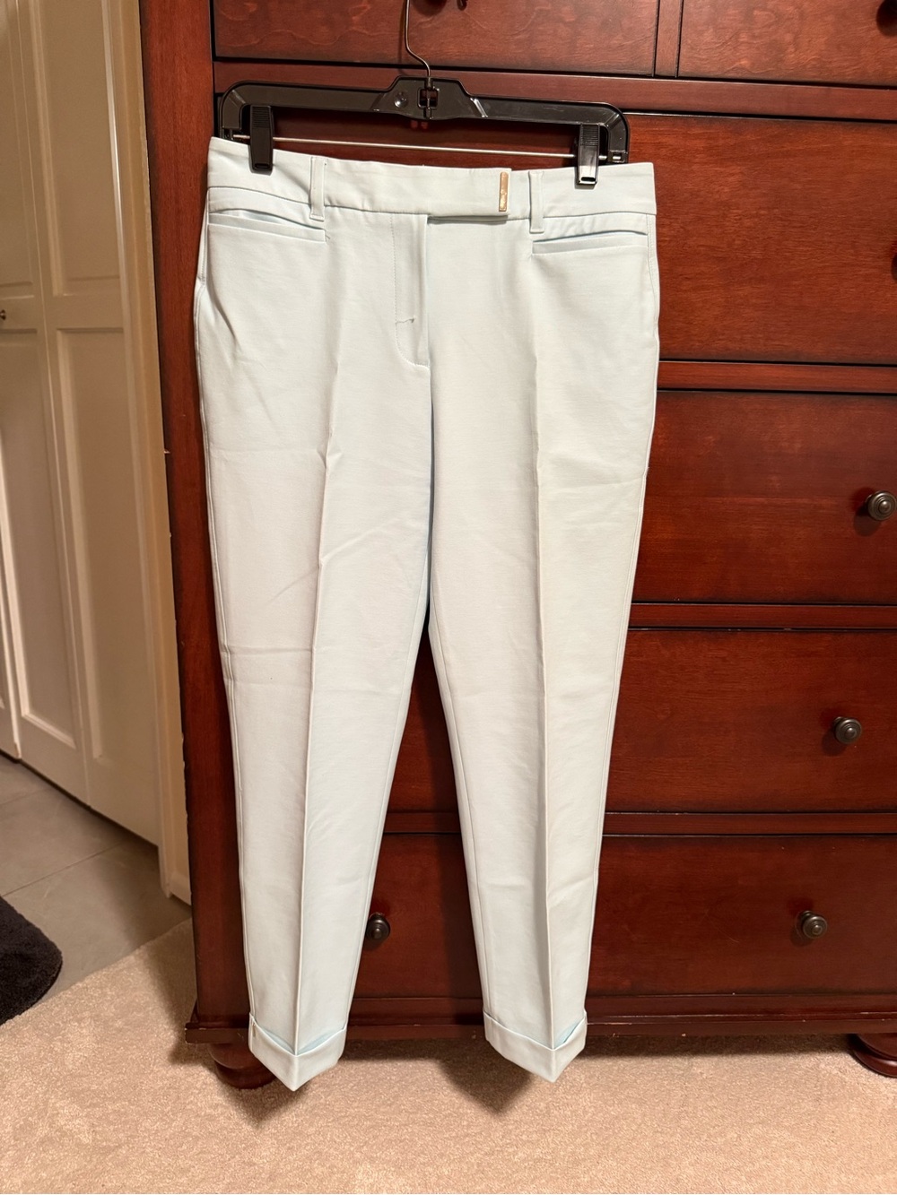 White House Black Market Light Blue Tailored Ankle Pants